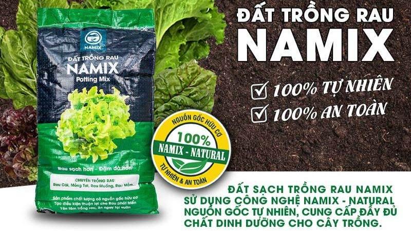 đất sạch trồng rau Namix